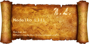 Nedelko Lili névjegykártya